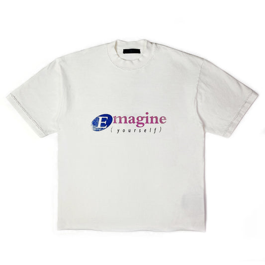 Imagine Heavy T Shirt, Aged White front FOURYOU
