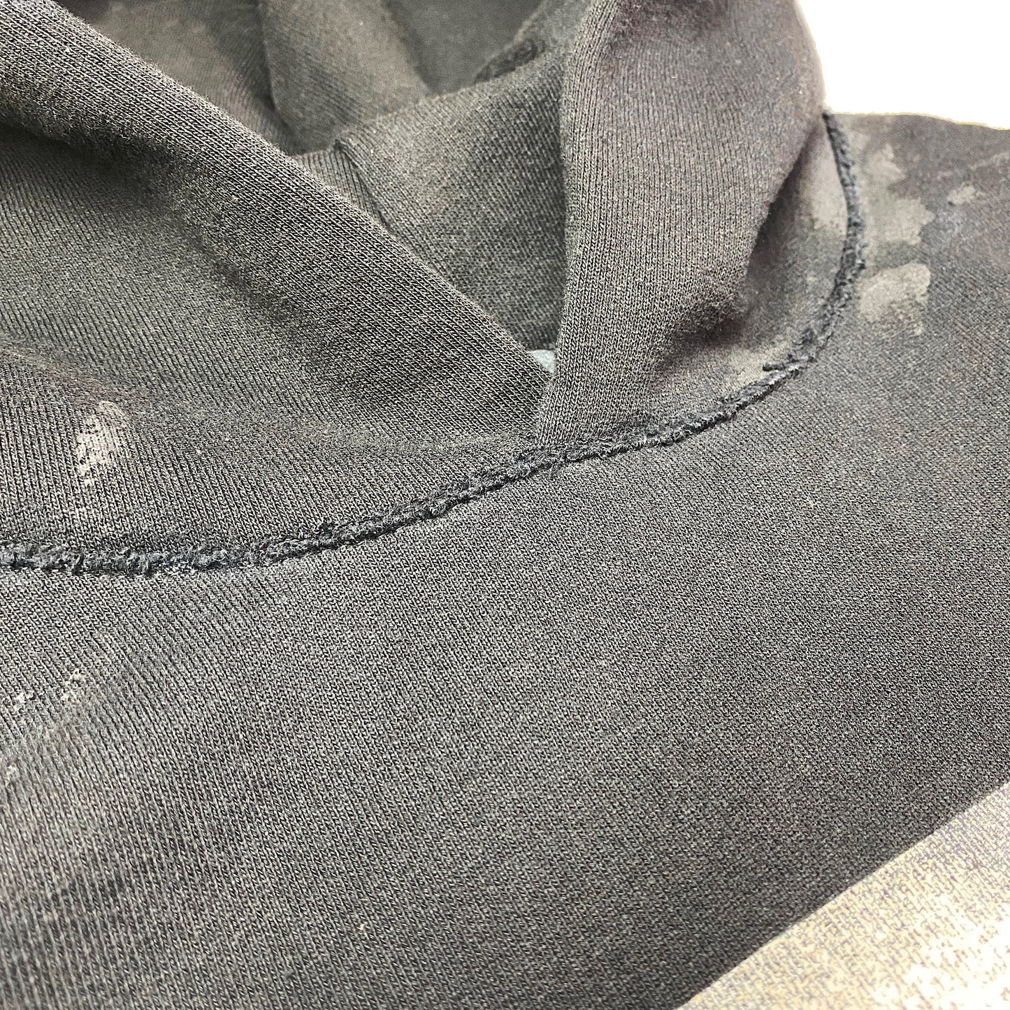 Fleece Hooded Sweatshirt Pyromania Burning Desire Distressing Details FOURYOU