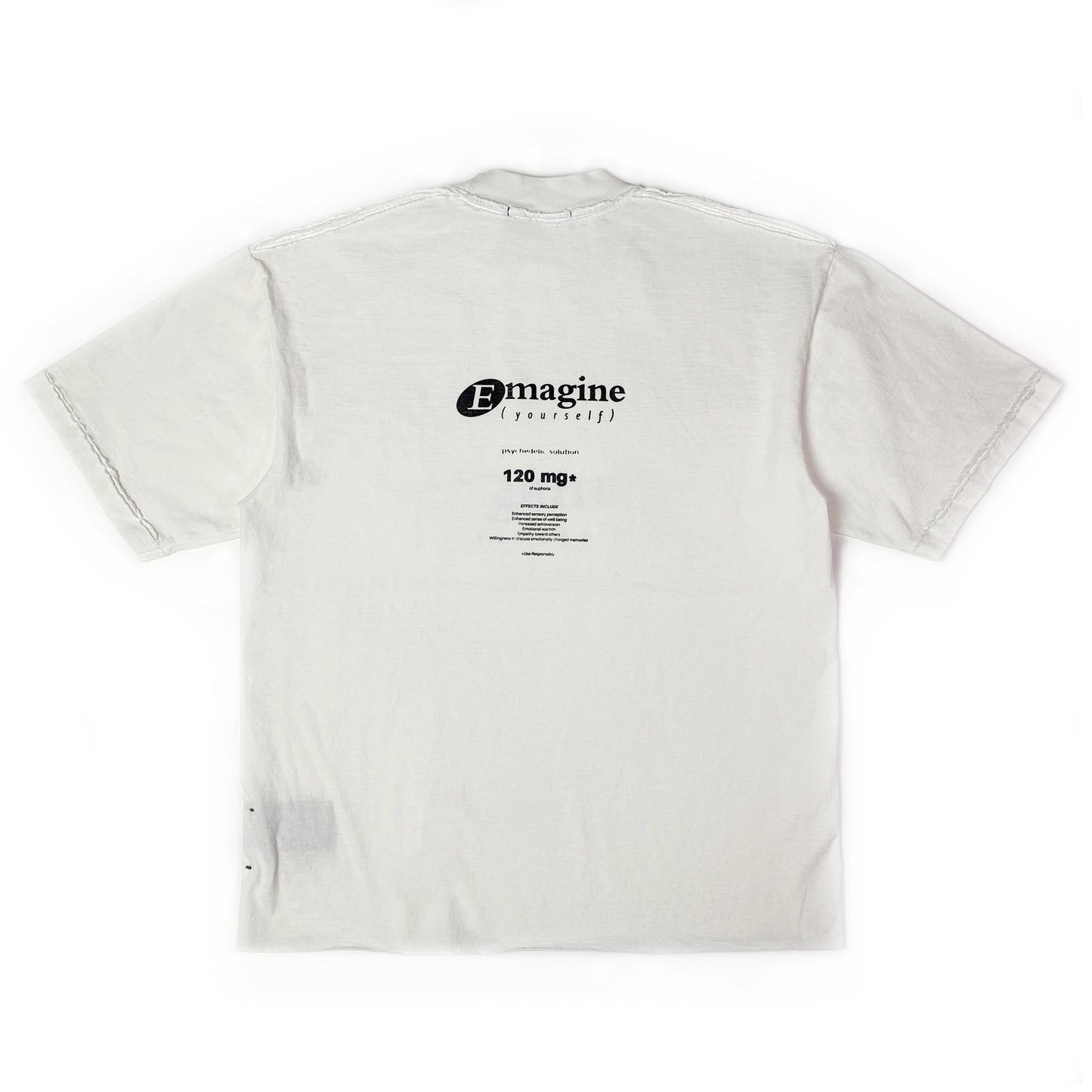 Imagine Heavy T Shirt, Aged White back FOURYOU