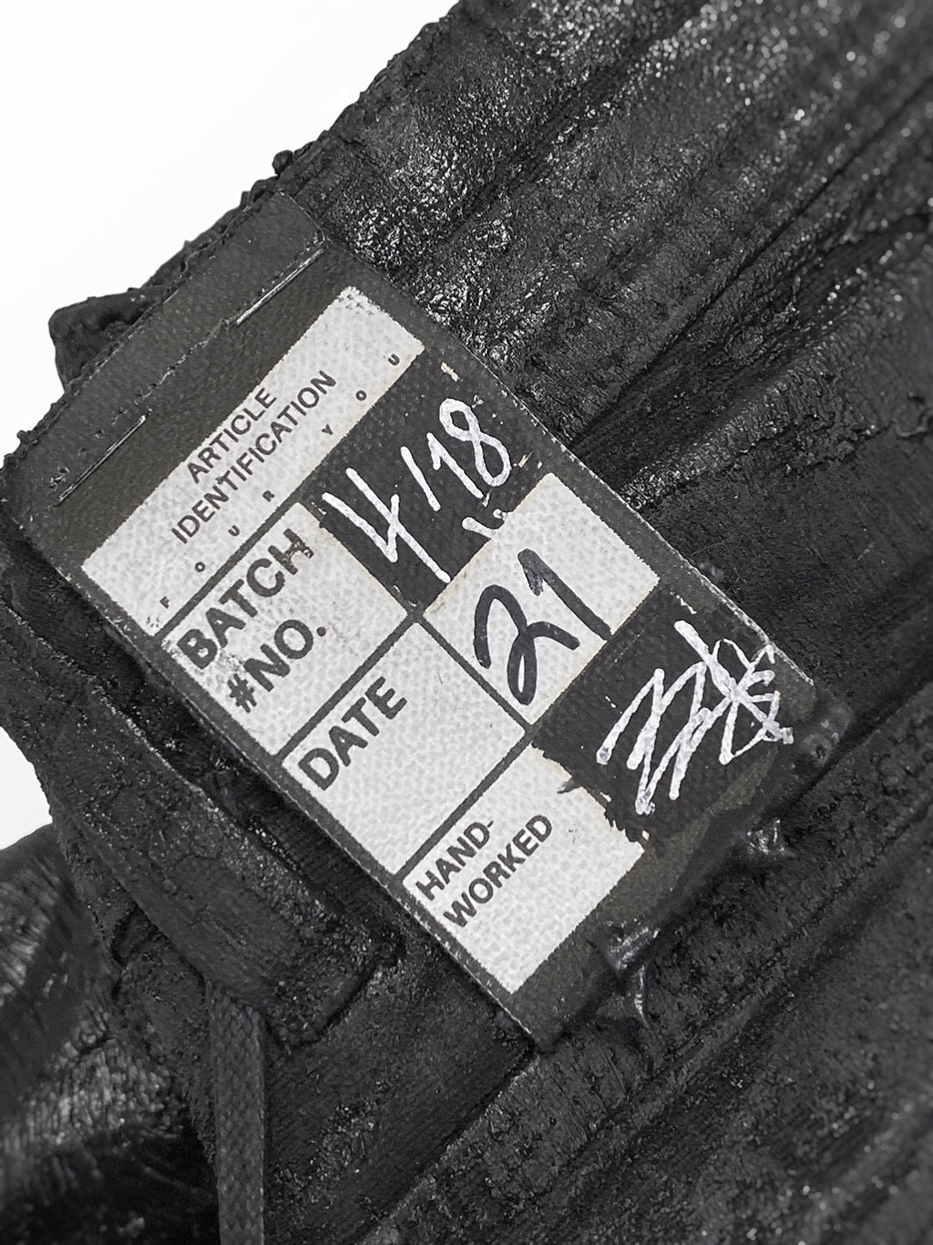Vulcanized Rubber Heavyweight Quad-Cargo Utility Pant Edition Detail FOURYOU